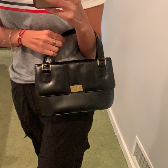 Anne Klein black leather mini bag - Picture 5 of 5
